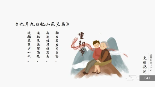 简约中国风重阳节知识课件通用PPT模板
