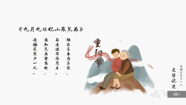 简约中国风重阳节知识课件通用PPT模板