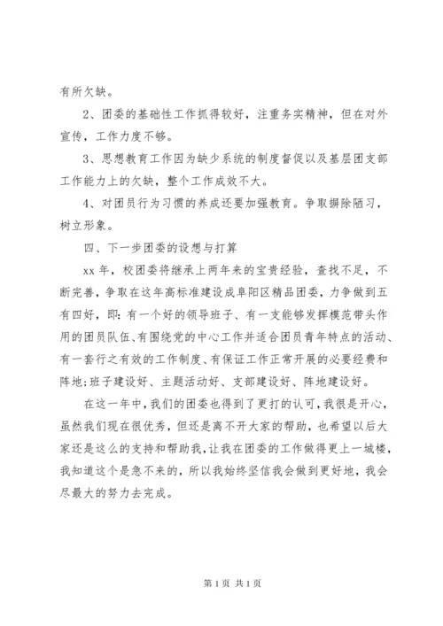 学校的团委述职报告.docx