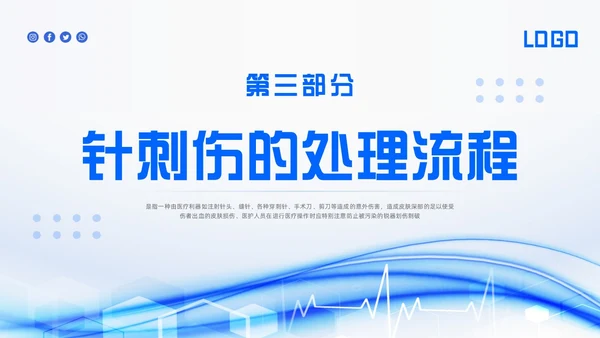 蓝色简约应急预案PPT模板宣传PPT动态PPT应急预案培训
