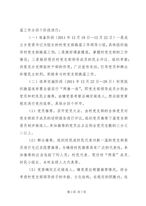 郭杖子乡村党支部换届工作实施方案.docx