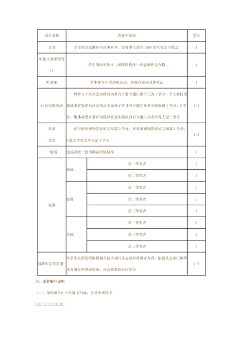 河南大学本科生培养专业方案.docx