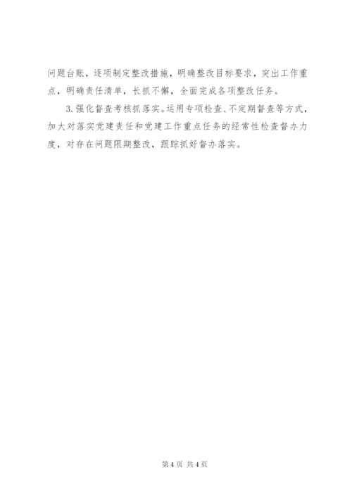 最新精编之党支部书记抓基层党建工作述职评议考核问题整改方案.docx