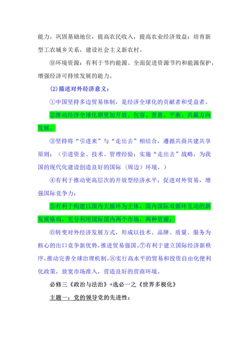 2024高考政治核心必备知识.docx