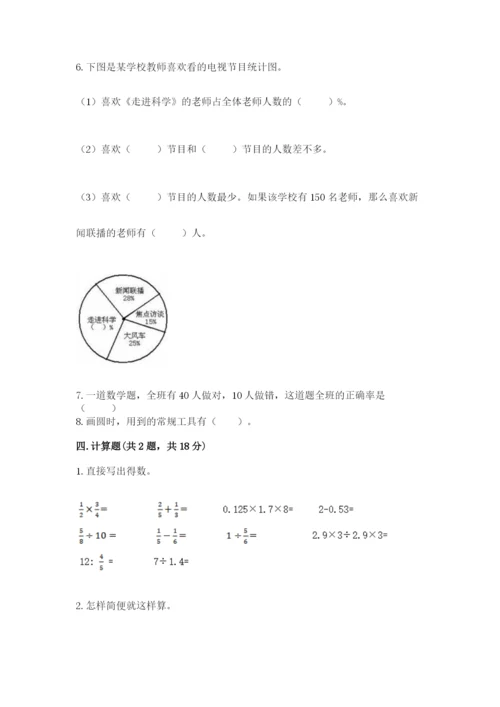 小学数学六年级上册期末卷及答案（历年真题）.docx