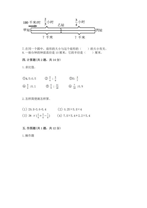 六年级上册数学期末测试卷【新题速递】.docx