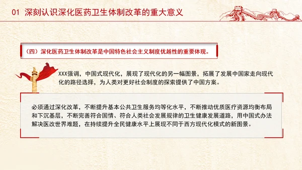 党的二十届三中全会深化医药卫生体制改革专题党课PPT