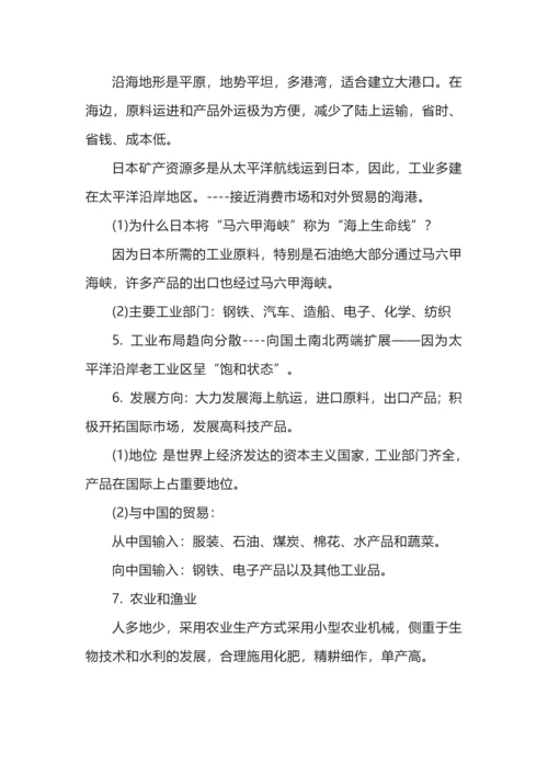 高中地理区域地理知识终极总结.docx