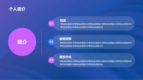 蓝紫简约产品经理岗位竞聘PPT