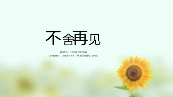 致青春毕业季大学毕业纪念册电子相册动态PPT