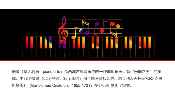 音乐艺术钢琴演奏培训教育教学PPT模板