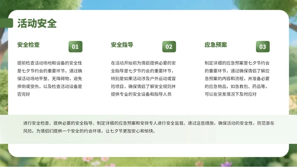 绿色3D风情侣大自然游玩策划攻略PPT