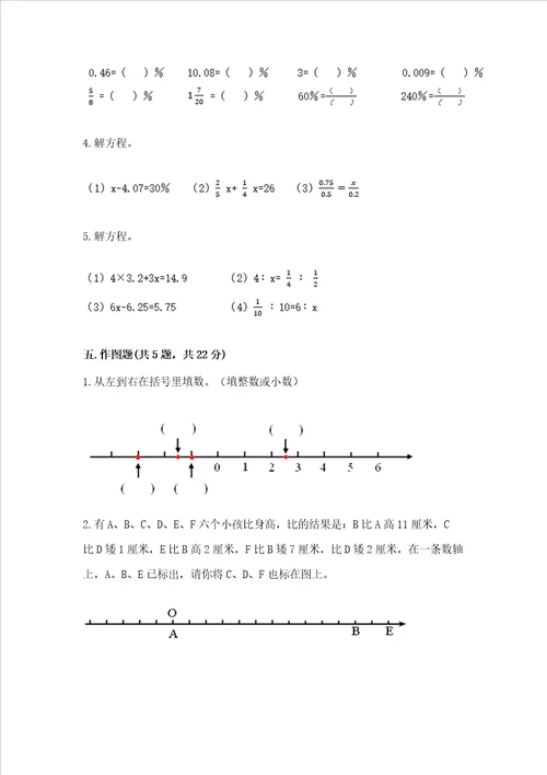 六年级小学数学毕业考试易错题目集锦及参考答案a卷