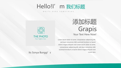 简约大方中国农业银行工作总结动态PPT