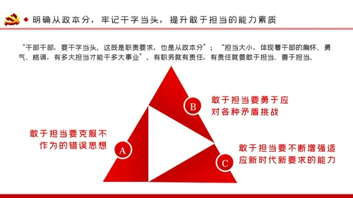加强干部队伍建设做忠诚干净担当的干部队伍ppt党课