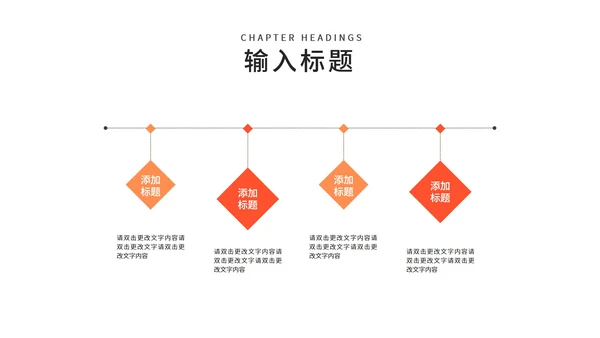 橙色扁平风学生论文答辩教育PPT模板