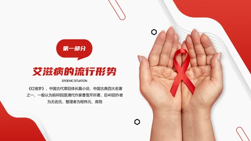 山大二院艾滋病知识讲座PPT模板