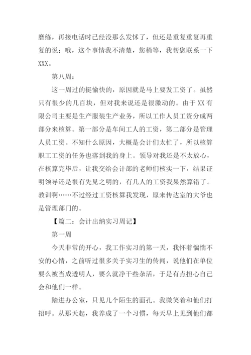 出纳实习周记.docx