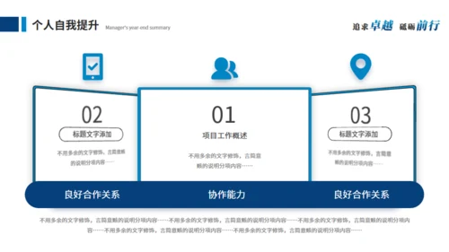 激流勇进励志人生个人总结通用PPT模板
