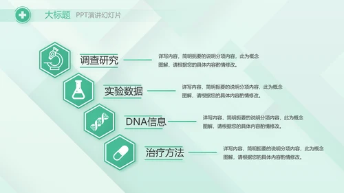 清新医疗医药工作汇报动态PPT