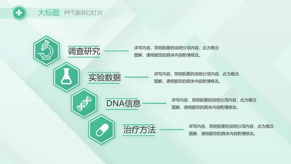 清新医疗医药工作汇报动态PPT