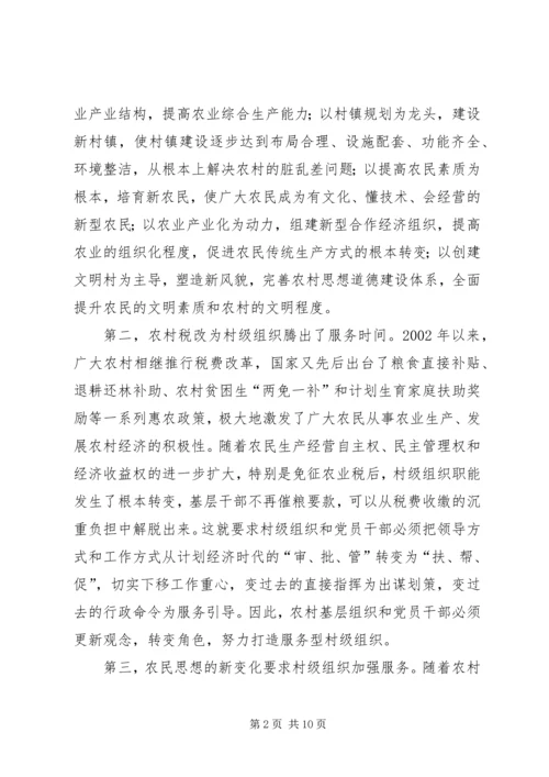 村级党建组织调查与思考.docx