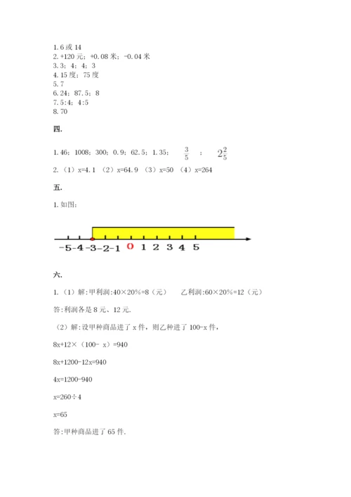 青岛版小升初数学模拟试卷含答案（综合卷）.docx