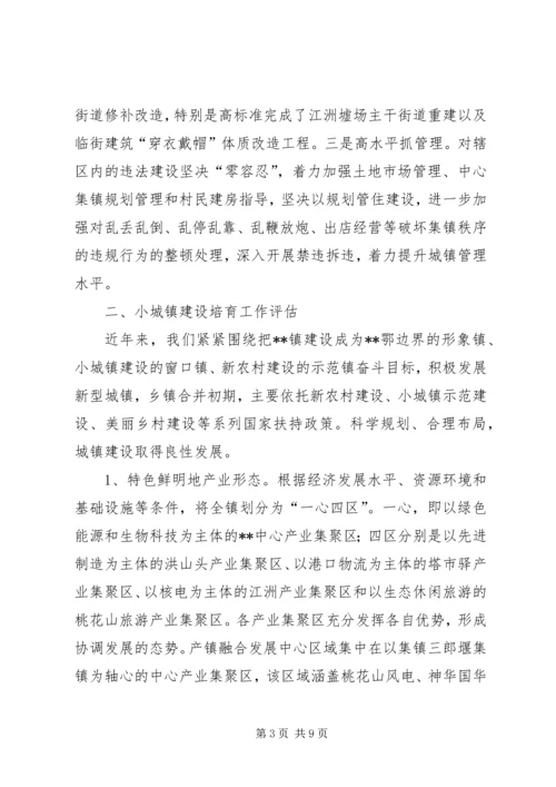 乡镇小城镇建设工作情况报告.docx