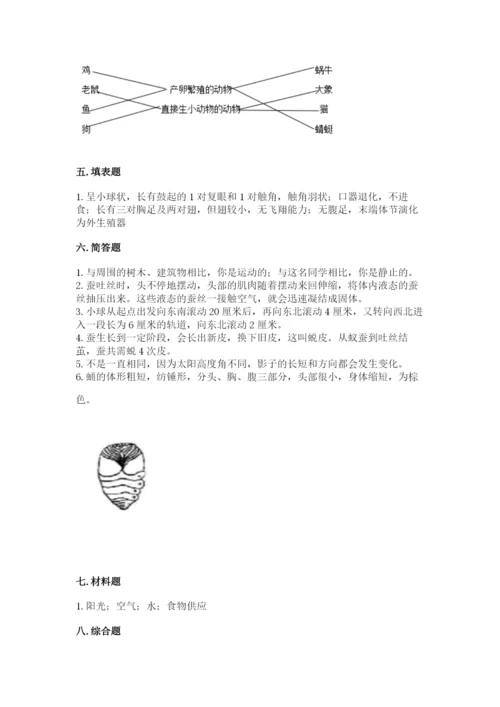 教科版三年级下册科学期末测试卷完整版.docx