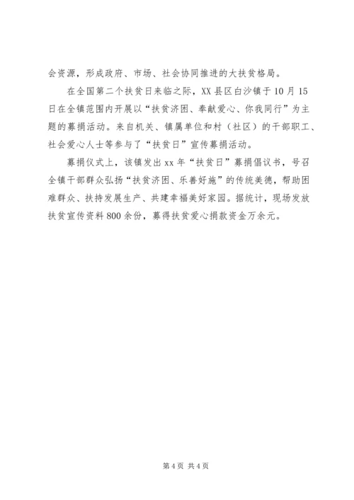 乡镇国家扶贫日活动总结范文大全.docx