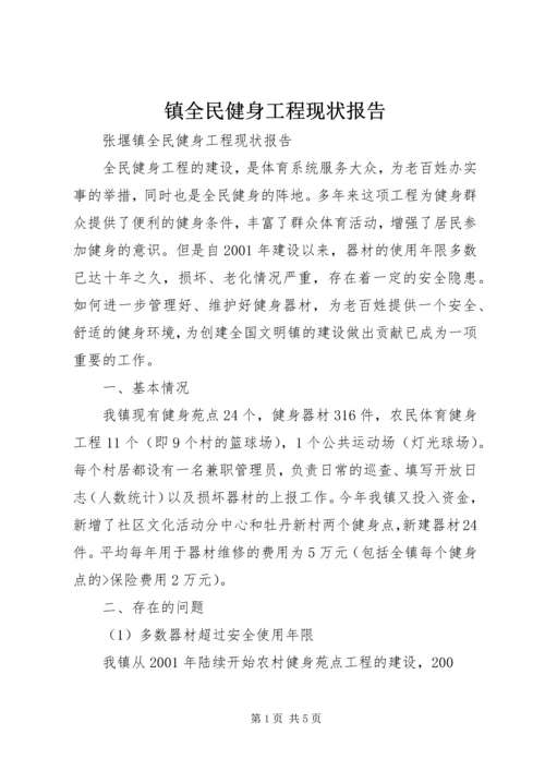 镇全民健身工程现状报告.docx