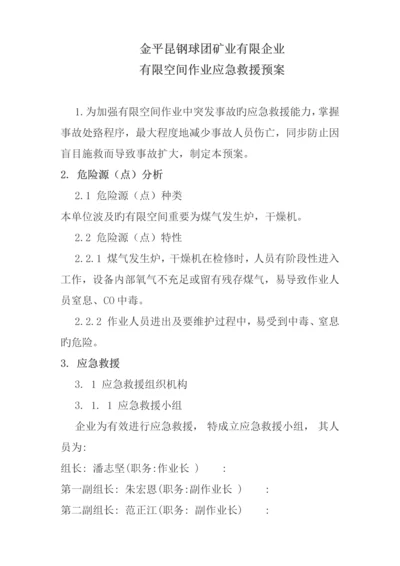 有限空间作业应急救援预案.docx