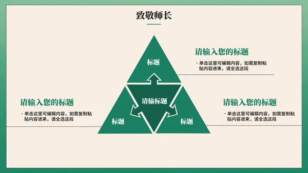 绿色高级中国风毕业季谢师宴PPT模板