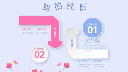 卡通可爱儿童班干部竞选个人简历自我介绍动态PPT模板