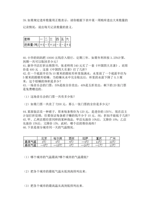 六年级小升初数学解决问题50道【预热题】.docx