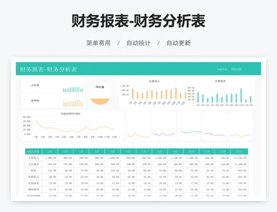 财务报表-财务分析表