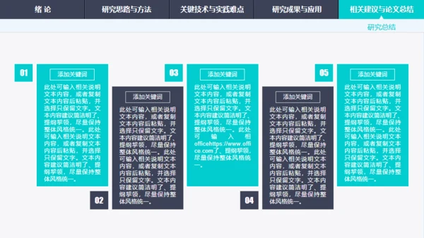 绿色渐变导航式动态毕业答辩通用PPT模板