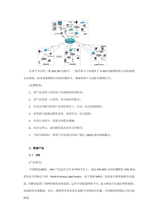 中国联通集团客户产品标准手册.docx