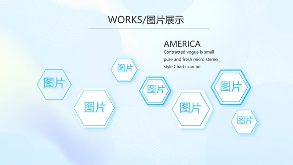蓝色大气公司产品介绍图片展示PPT动态模板