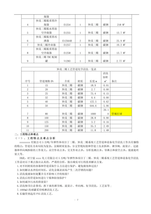 化工压力管道化学清洗方案.docx