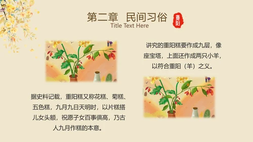 中国风国潮传统佳节九九重阳主题教育PPT