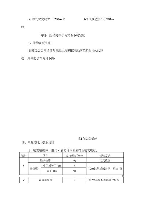 加气块砌筑技术规范