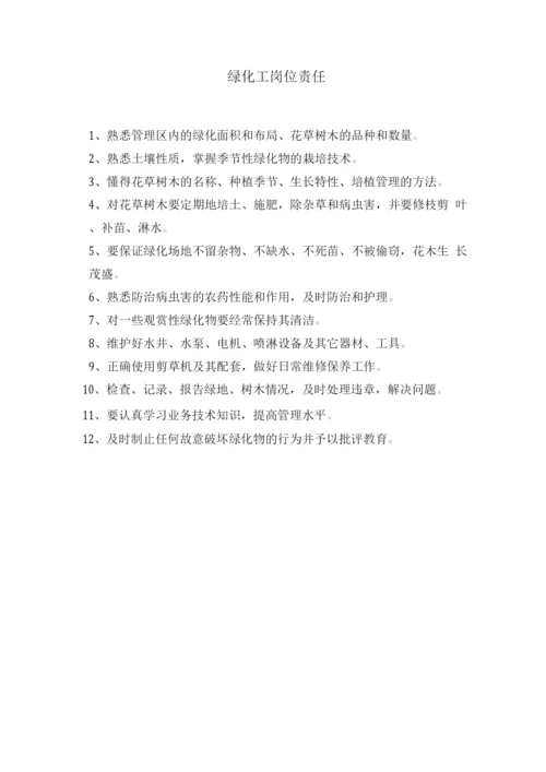 绿化工岗位责任.docx