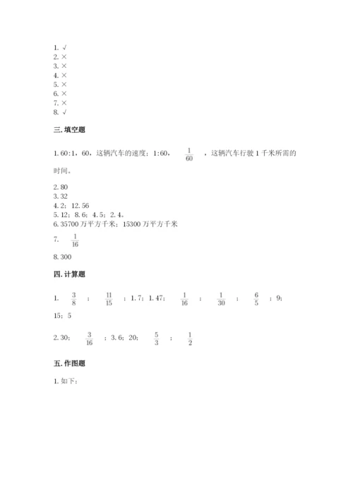小学六年级上册数学期末测试卷带答案（b卷）.docx