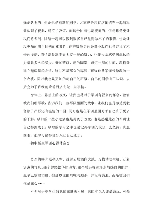 初中新生军训心得体会15篇 (3).docx