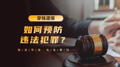 法律知识讲座通用PPT课件模板
