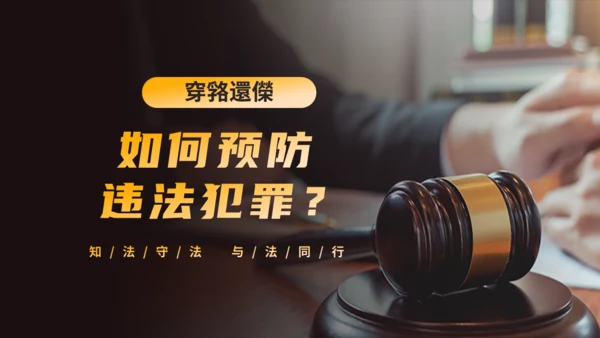 法律知识讲座通用PPT课件模板
