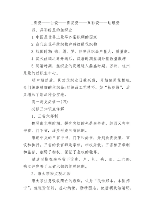 高一历史必修一_历史必修二三知识点.docx