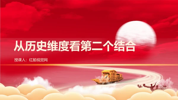从历史维度看第二个结合党课PPT课件