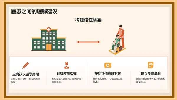 红色插画风中国医师节科普介绍PPT模板